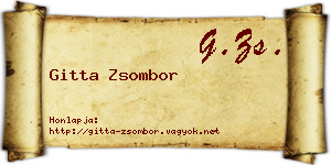 Gitta Zsombor névjegykártya